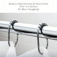 thumbnail image 3 of 2 Lb. Depot Shower Curtain Ring - Set of 12 Easy Glide Rollers with Polished Chrome Finish - Stainless Steel Shower Hooks for Straight and Curved Rods - Decorative and Durable for Any Bathroom, 3 of 8