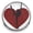 Maroon, variant on Snap Jewelry 18MM Dancer Heart Ginger Charm in Purple
