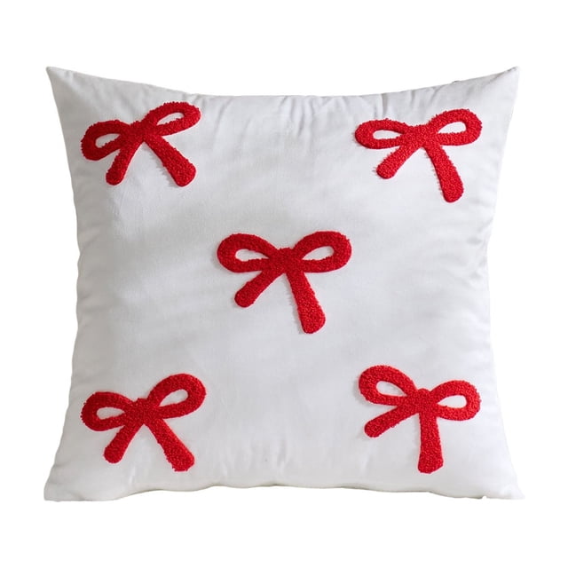 Sofa Cushion Covers Velvet Bow Cushion Cover Accent