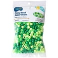thumbnail image 2 of (4 pack) Hello Hobby Pony Bead Mix, Green, 500 Pieces, Plastic Craft Beads for Jewelry Making and DIY Projects, 2 of 7