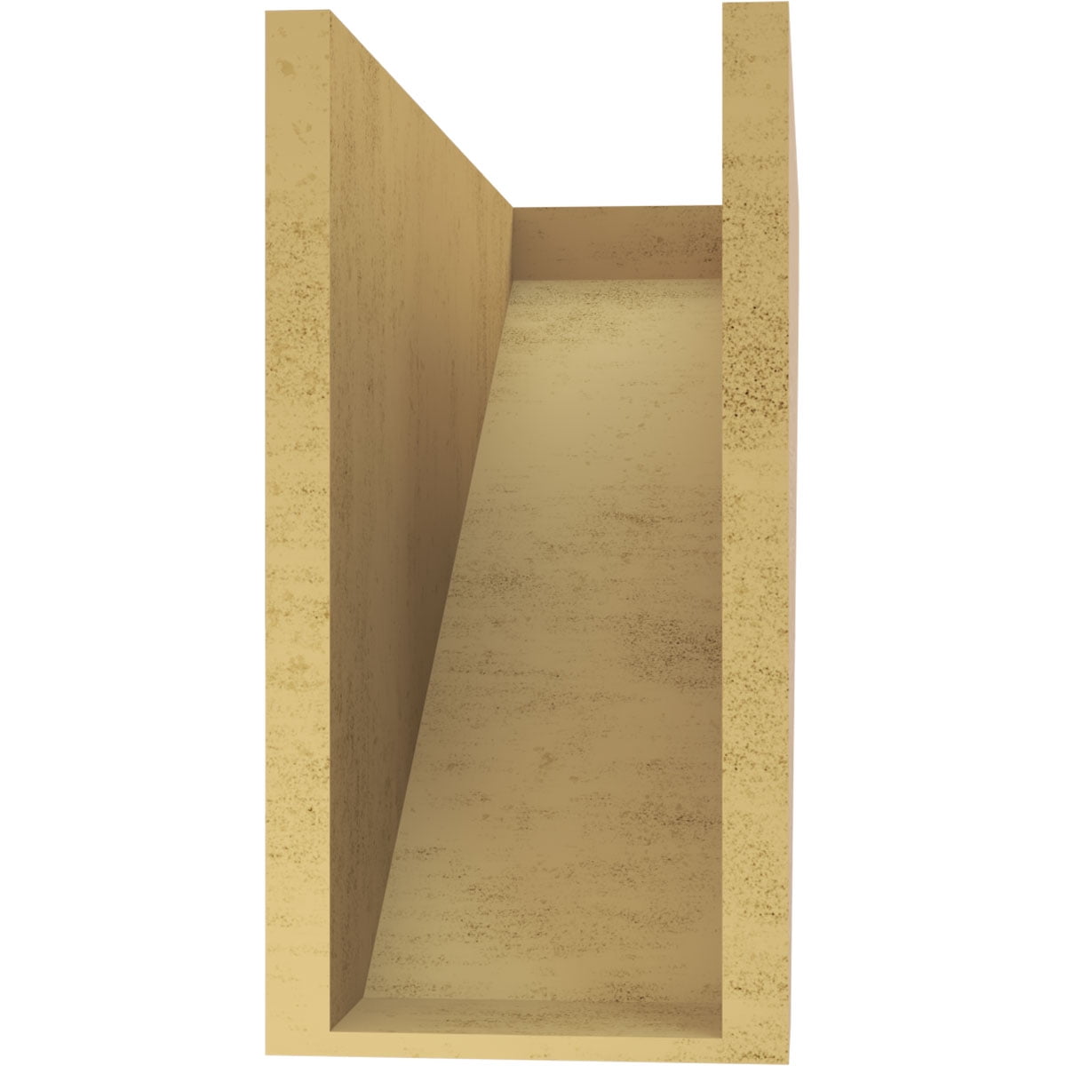 8"W x 24"D x 16"H Classic Concord Rough Cedar Woodgrain TimberThane Corbel, Primed Tan