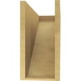 thumbnail image 4 of 8"W x 24"D x 16"H Classic Concord Rough Cedar Woodgrain TimberThane Corbel, Primed Tan, 4 of 6