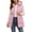 Pink, variant on Levmjia Women's Hooded Vest Zip Up Quilted Padded Gilet Detachable Hood Drawstring Waist Sleeveless Outerwear with Pockets