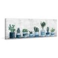 thumbnail image 2 of Marmont Hill Succulents in Blue Pots Canvas Wall Art, 20" x 60", 2 of 7