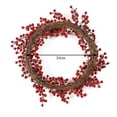 thumbnail image 4 of LSLJS Christmas Garland for Front Door, Christmas Decorations, 19.7 inch Rattan Wreath With Red Berries, Simulation Natural Style Garland Xmas Holiday Hanging Ornaments for Party Wall Door, 4 of 5