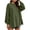 #1Army Green, variant on MYAOYINo Boundaries Cozy Oversized Long Sleeve Tee Women's Side Split Crew Neck Tunic Sweatshirt