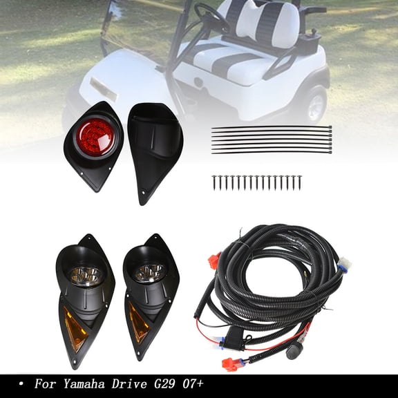 Golf Cart LED Headlight & Tail Light Gas or Electric For Yamaha Drive G29 07