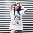 thumbnail image 5 of Playera Blanca Manga Corta Extra Grande Baphomet Colores, 5 of 5