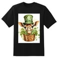 thumbnail image 5 of Plus Size Shirt for Women Black Tops for Women Short Sleeves Shirt for Women ST Patrick T Shirt Crewneck Shirt for Women 4XL, 5 of 5
