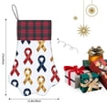 thumbnail image 2 of Dog Paw Decorative Socks 17x11.8in Top With A Strap Design For Easy Hanging For Festive Christmas Party Decorations Cancer Awareness Ribbon Pattern - Metallic Elegance (1), 2 of 8