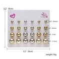 thumbnail image 3 of ziyahi 12 Pairs Rhinestones Girls Earring Set Crystal Ear Stud Earrings Multiple styles No.06 s, 3 of 5