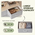 thumbnail image 5 of GALAXHERO 8 Drawer Fabric Dresser for Bedroom, Storage Bins Chest of Drawer for Closet, Living Room, Hallway, Light Grey, 5 of 8