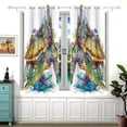 thumbnail image 2 of Cartoon Sea Turtle Curtain Black Out Thermal Insulation Curtains Aesthetic 54 Inch Length for Bedroom Living Room 2 panels set, 2 of 5