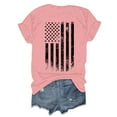 thumbnail image 6 of TODOZO Hot Sale!! Baseball Shirt for Women Baseball Mom Shirt Baseball Letter Graphic Tee Game Day Short Sleeve Tops American Flag Shirts for Women Pink M, 6 of 6