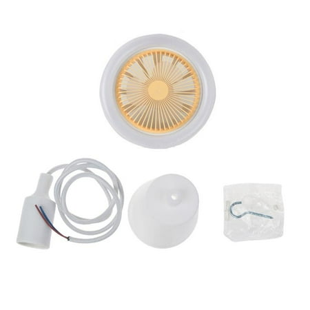 

Cooling Fan Lamp with 1m E27 Power Cable AC 85V-265V E27 LED Light 30W Hanging Ceiling Fan for Home Office Kitchen Dorm