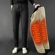 thumbnail image 1 of Pantalones calefactables USB para hombre con 10 zonas de calor | Pantalones deportivos térmicos con forro polar | 3 ajustes de temperatura para trabajar al aire libre, practicar deportes de invierno, 1 of 6