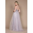 thumbnail image 5 of Dylan & Davids Long Jeweled Beaded Tulle Prom Dress, 5 of 7