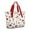 White Christmas Santa-1, variant on Tote Bag for Women - White Christmas Star and Gift Pattern Shoulder Bag - Large Utility Work Duffle Bag with Zipper Handbag for Travel, Work, Sprots