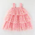 thumbnail image 2 of Baby Girls Dress Toddler Girl Strap Floral A-Line Princess Dresses Kids Summer Beach Vacation Clothes, 2 of 6