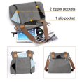 thumbnail image 5 of Canvas Crossbody Bags for Women Trendy Tote Purses Work Shoulder Multi-pocket Handbags, 5 of 9