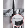 thumbnail image 4 of (Tres agujeros) Soporte de pared para escoba, fregona y escoba, soporte de pared para fregona, ganchos, colgador, herramientas, organizador de almacenamiento, uso doméstico brillar Electrónica, 4 of 5