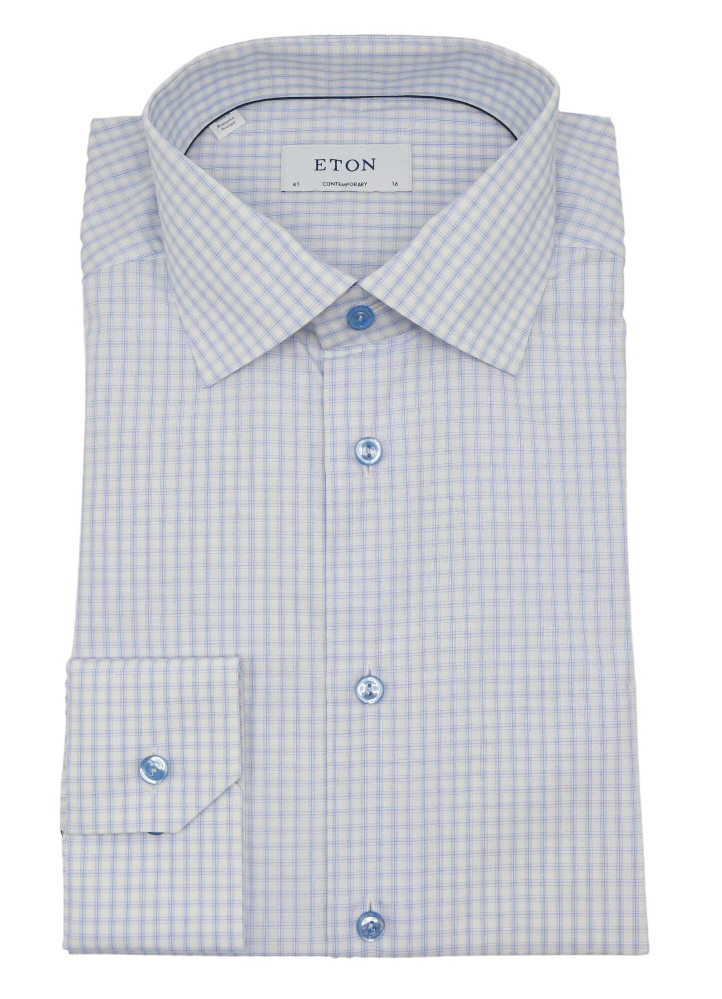 Eton Mens Contemporary Fit Check Shirt
