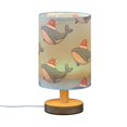 thumbnail image 2 of Cartoon Whales with Christmas Hat Table Lamp with USB Port LED Warm Light Lamp Night Light Home Decor, 2 of 7