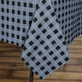 thumbnail image 3 of Efavormart Buffalo Plaid Tablecloth | 54" x 72" Rectangular Spill Proof Tablecloths | Silver/Black | Disposable Checkered Plastic Vinyl Waterproof Tablecloths, 3 of 3