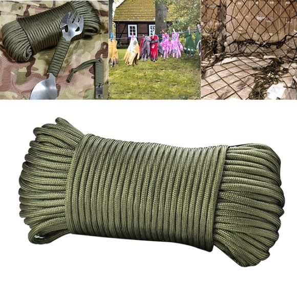 650 Paracord Type III Cable de paracaídas de 10 verde Cola cuerda de paracaídas