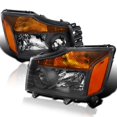 thumbnail image 1 of SPEC-D TUNING Black Headlights Amber Compatible with 2004-2015 Nissan Titan, 2004-2007 Armada, L+R Pair Head Light Lamp Assembly, 1 of 4