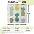 thumbnail image 2 of Tablecloth Pineapple and Floral Pattern Hawaiian Summer Yellow Tropical Fruit Print Aesthetic Dining Decor, 2 of 6