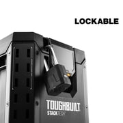 ToughBuilt StackTech Compact Tool Box Lockable Organizer, Removable Tray