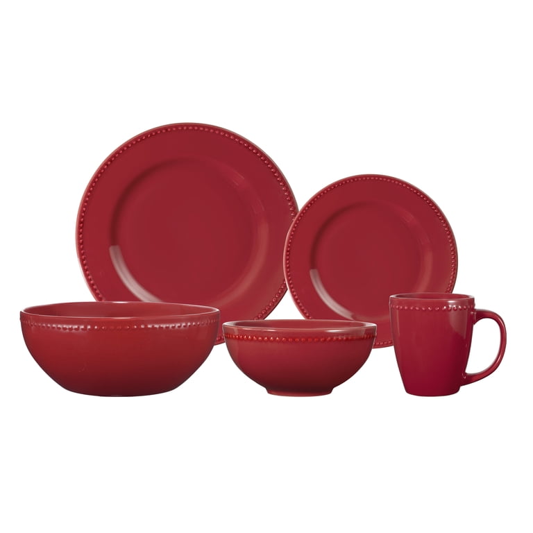 Mainstays 9in Brynn Red Stoneware Serve Bowl - Walmart.com