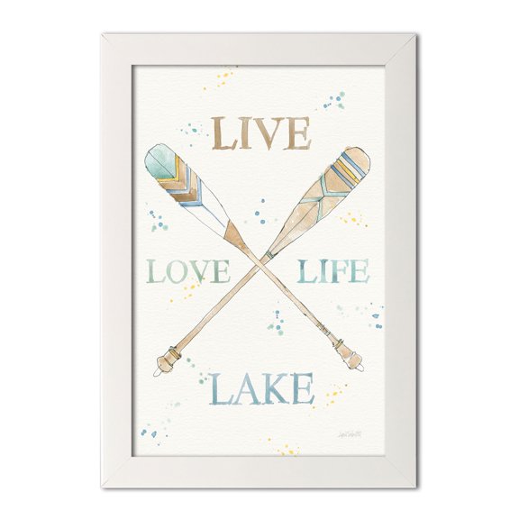 Gango Home Decor Lodge Lakehouse V v2 by Anne Tavoletti (Ready to Hang); One 12x18in White Framed Print