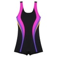 thumbnail image 4 of TiaoBug Women One Piece Swimsuits Sleeveless Athletic Jumpsuit Swimwear, 4 of 7
