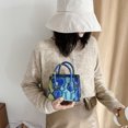 thumbnail image 2 of Sywqhk Bolso De Hombro De Piel De Serpiente Para Mujer Bolso Bandolera Con Minicadena De Pu (Azul) Sywqhk Para estrenar, 2 of 9