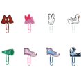 thumbnail image 5 of Bookmarks cute animals/flower/food/plants/unicorn shape bookmark paper clips (HTOOQ), 5 of 5