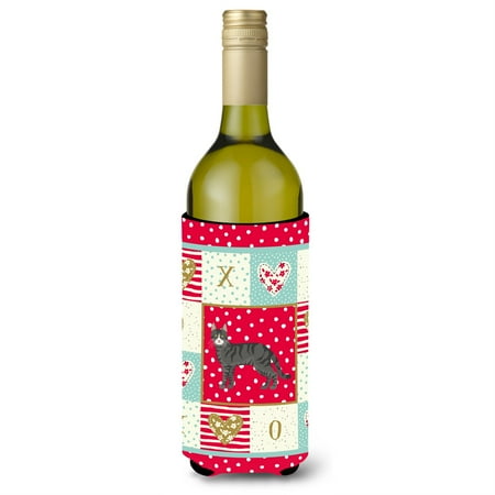 

Tricolour Aegean Cat Love Wine Bottle Hugger CK5542LITERK
