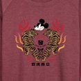 thumbnail image 3 of Mickey & Friends - Mickey And Twin Tigers - Women's Lightweight French Terry Long Sleeve Shirt, 3 of 5