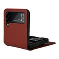 thumbnail image 5 of SaniMore for Samsung Galaxy Z Flip 4 (6.7" 2022) Case, PU Leather Hinge Protection Card Slot Wear-resistant Slim Lightweight Shockproof Anti-fall Shell for Samsung Galaxy Z Flip 4, Red, 5 of 10