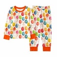 thumbnail image 4 of Toddler Easter Pajamas For Kids Crewneck Long Sleeve Top Pants Bunny Printed Pajamas Set 2-3 Years Pajamas Girls, 4 of 4