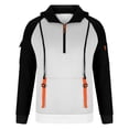 thumbnail image 4 of pstuiky camisetas de manga larga para hombre, Sudadera deportiva informal con capucha y retazos para hombre, de manga larga, estilo blusa camisetas de hombre l, 4 of 5