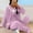 Purple, variant on Flannel Nightgowns for Women Pink Winter Mumu Dress Cute Long Sleeve Crew Neck Ladies Nightgowns M