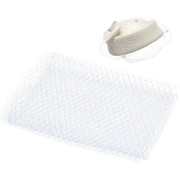 Tela de malla para velo de 3,28 yardas, 10 pulgadas de ancho, malla de red, velo de novia tipo jaula para velo de boda, sombrero de boda, decoración