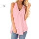 thumbnail image 1 of Camisa sin mangas de gasa para mujer, cuello en V, tela suelta de verano, rosa, S Inevent AP002127-21, 1 of 3