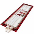 thumbnail image 6 of Red Gnomes Christmas Kitchen Runner Rug 2x6 Washable Runners for Hallway Non Slip Xmas Snowflake Red Black Plaid Large Area Rug Indoor Floor Carpet for Bathroom Laundry Entryway Bedroom Living Room, 6 of 8