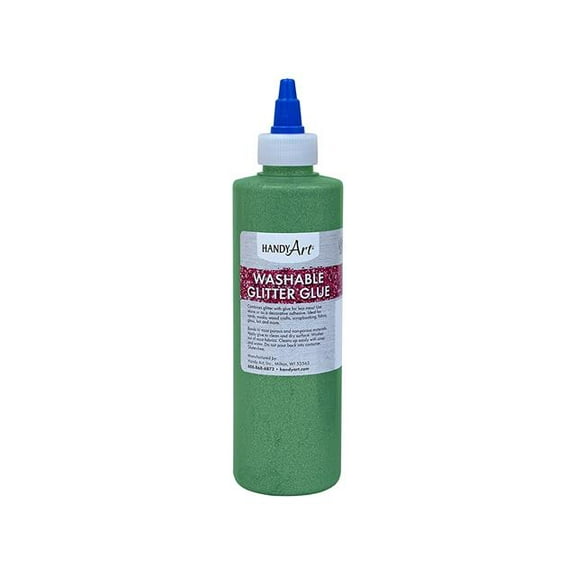 Handy Art Washable Glitter Glue Green