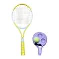 thumbnail image 3 of Pelota de rebote para entrenador de tenis, para un solo jugador, con cuerda, raqueta de tenis de 21 pulgadas Amarillo, 3 of 9