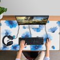 thumbnail image 4 of Long Mouse Pads for Desk,Pioneer Flower Floral Print Pattern Desk Mats on Top Of Desks, Desk Mouse Pad Extra Large with 3mm Non-Slip Base and Stitched Edge for Gaming,Office,Work,Home 47.3"x23.6", 4 of 6