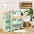 thumbnail image 4 of Qaba Kids Bookshelf and Toy Storage Organizer with Open Display, Natural, 4 of 10